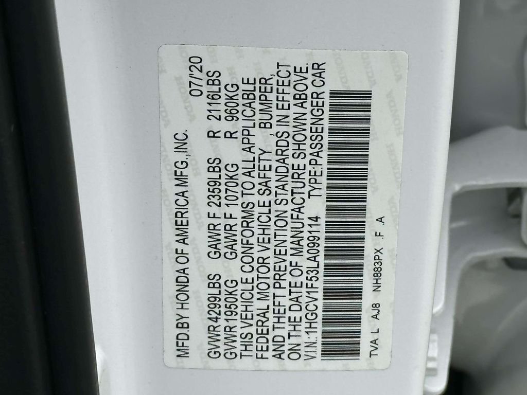 Used 2020 White Honda EX-L image 18