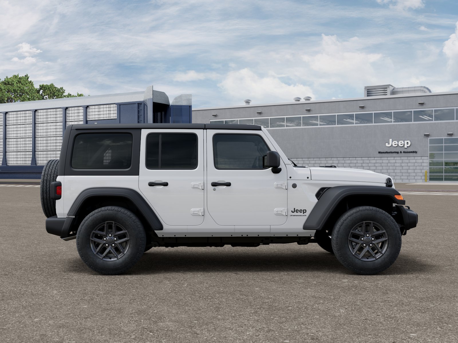 New 2026 Bright White Clear-Coat Exterior Paint Jeep Sport S image 21
