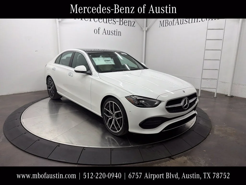 New 2027 White Mercedes-Benz C 300 image 1