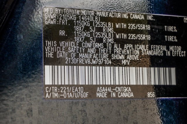 Used 2018 Blue Toyota Limited image 11