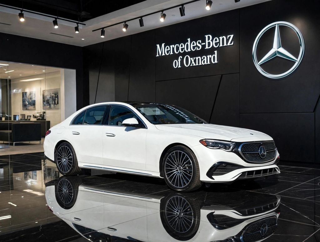 New 2026 MANUFAKTUR Moonlight White Metallic Mercedes-Benz E 350 image 1