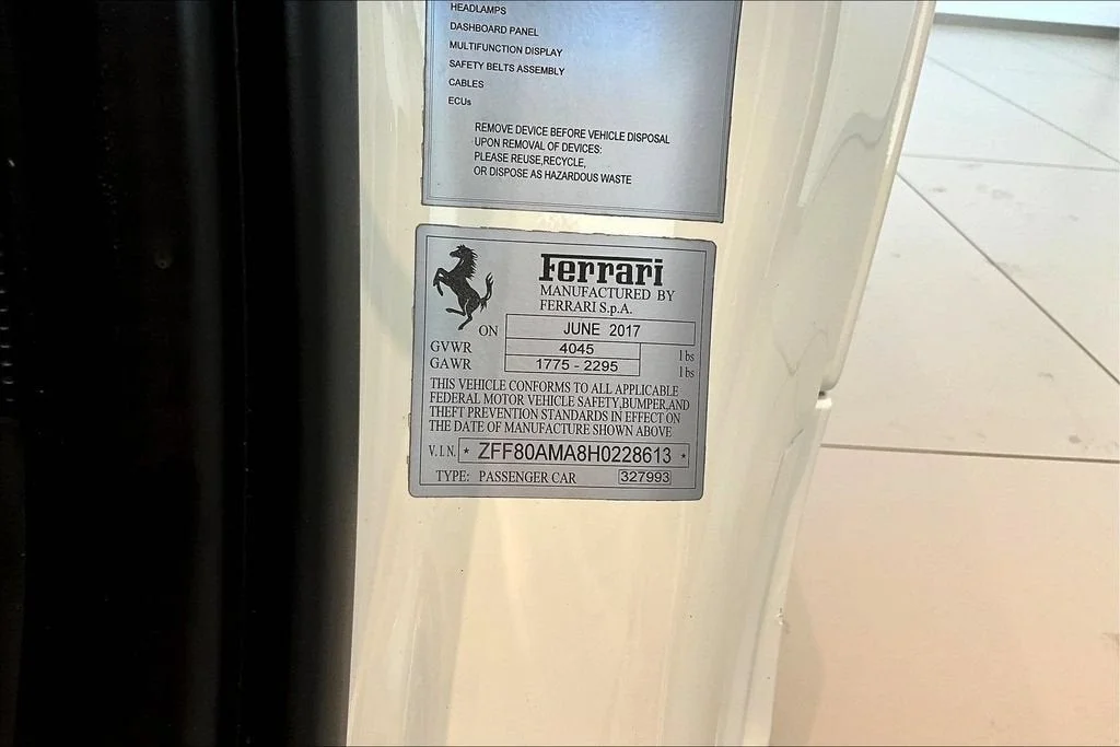 Used 2017 Bianco Avus Ferrari  image 16