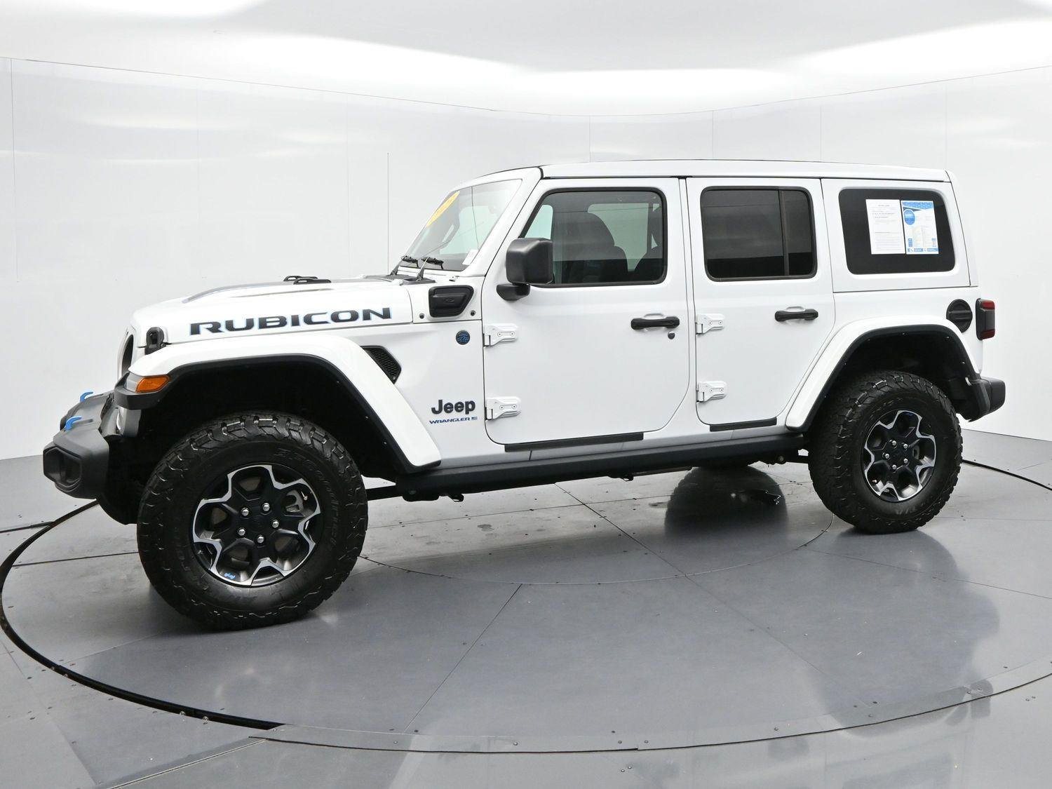 Used 2023 Bright White Clearcoat Jeep Rubicon image 4