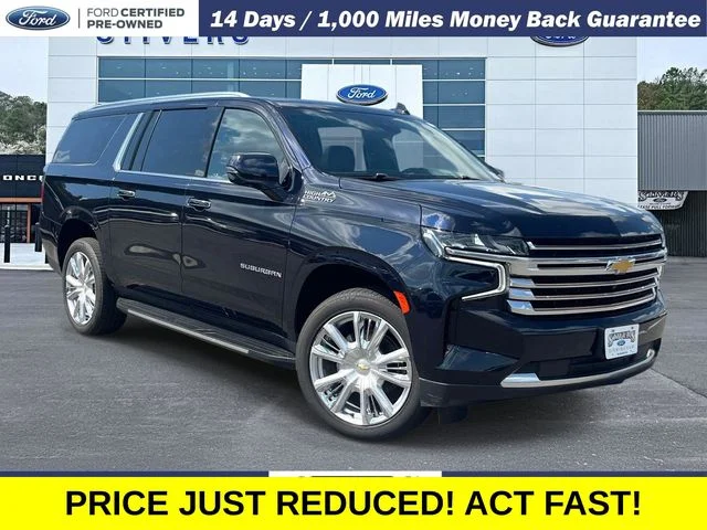 Certified Used 2023 Midnight Blue Metallic Chevrolet High Country image 1