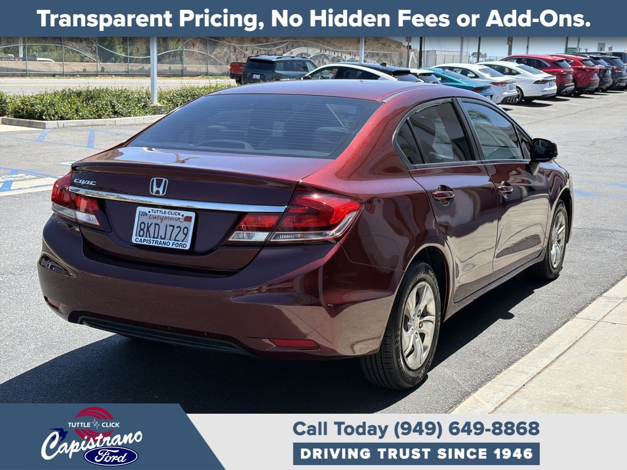 Used 2013 Red Honda LX image 13