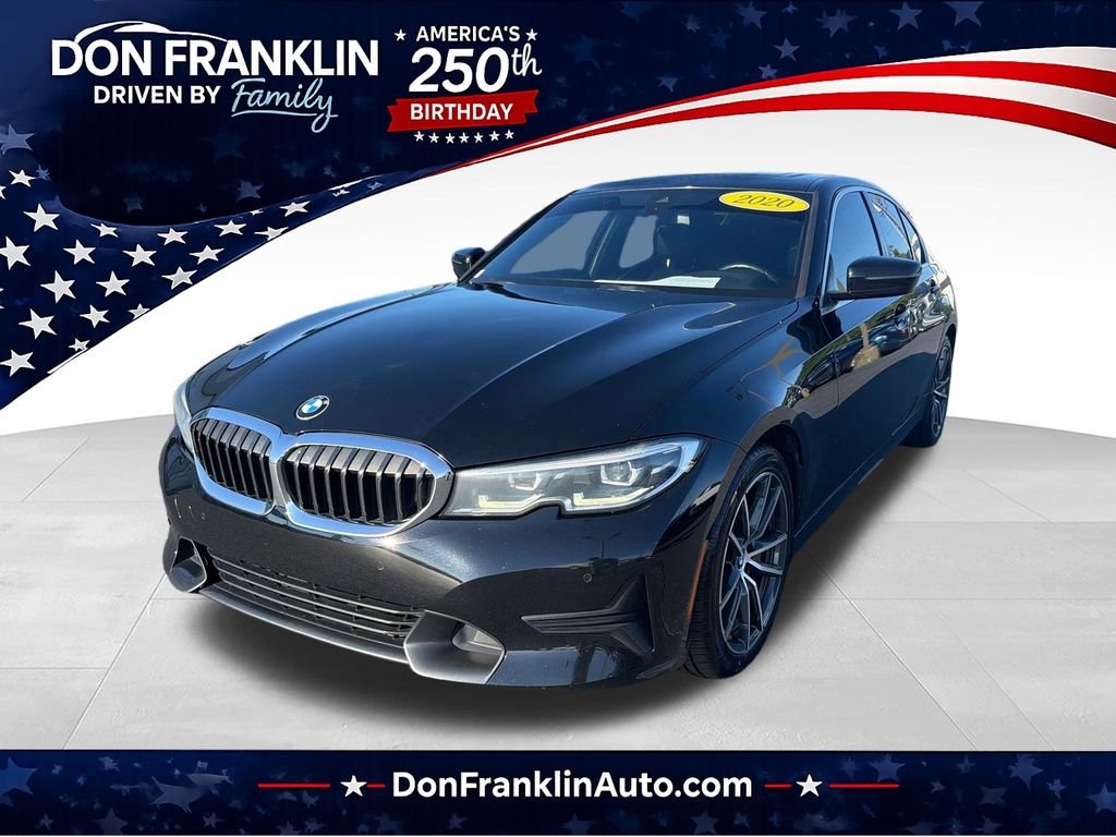 Used 2020 Black BMW 330i image 1