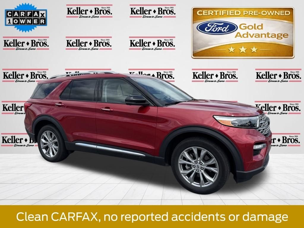 Certified Used 2023 Rapid Red Metallic Tinted Clearcoat Ford Limited image 1