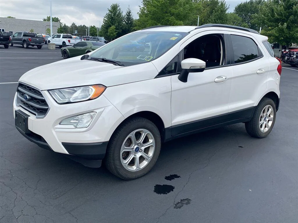 Used 2020 White Platinum Metallic Tri-Coat Ford SE image 7