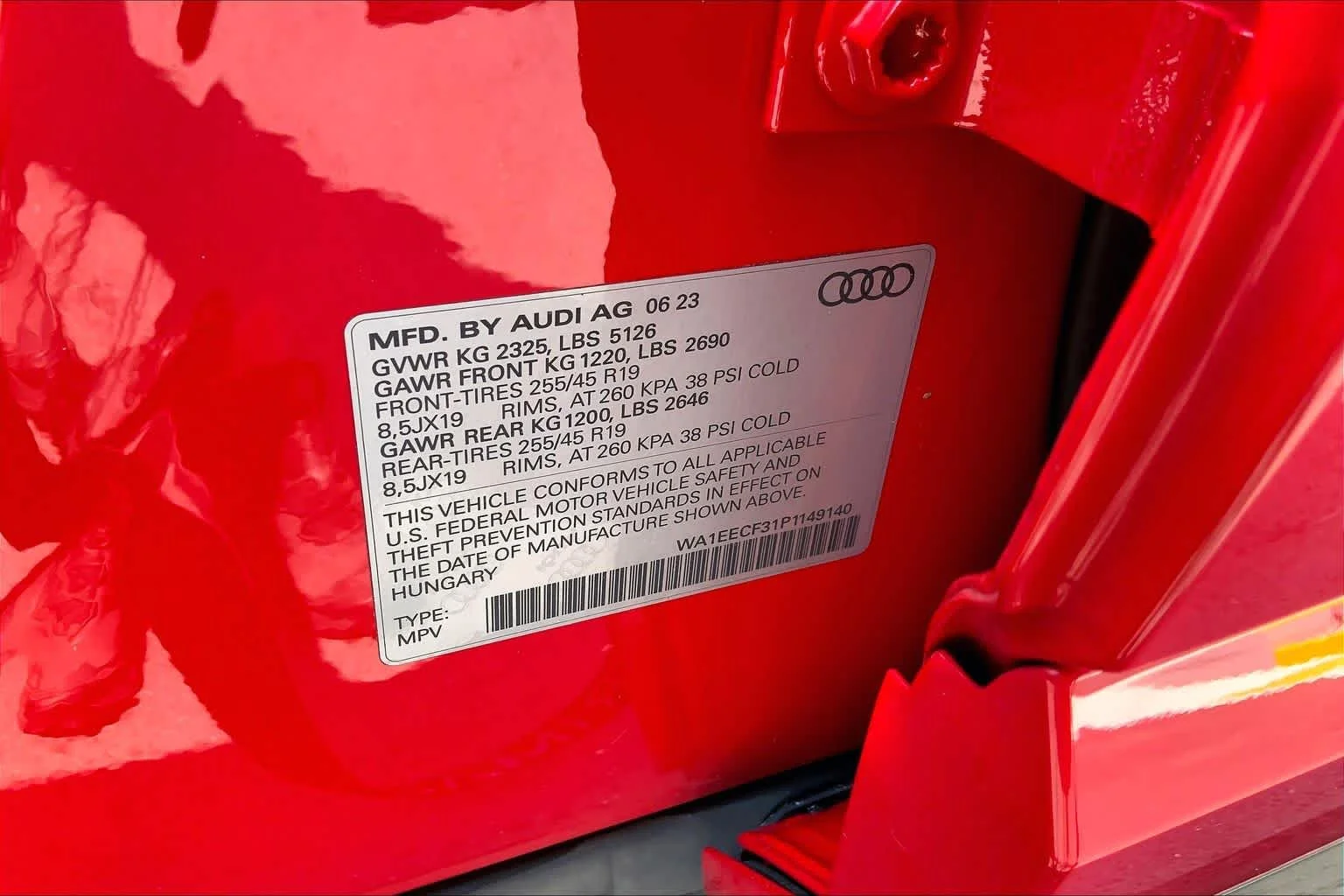 Certified Used 2023 Tango Red Metallic Audi S line Premium Plus image 34