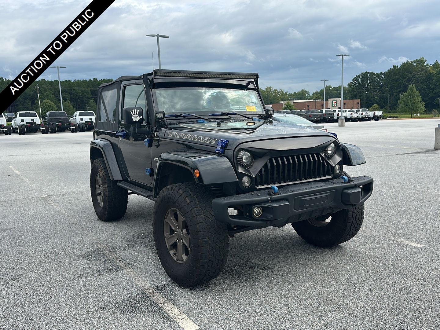 Used 2018 Black Clearcoat Jeep Golden Eagle image 1
