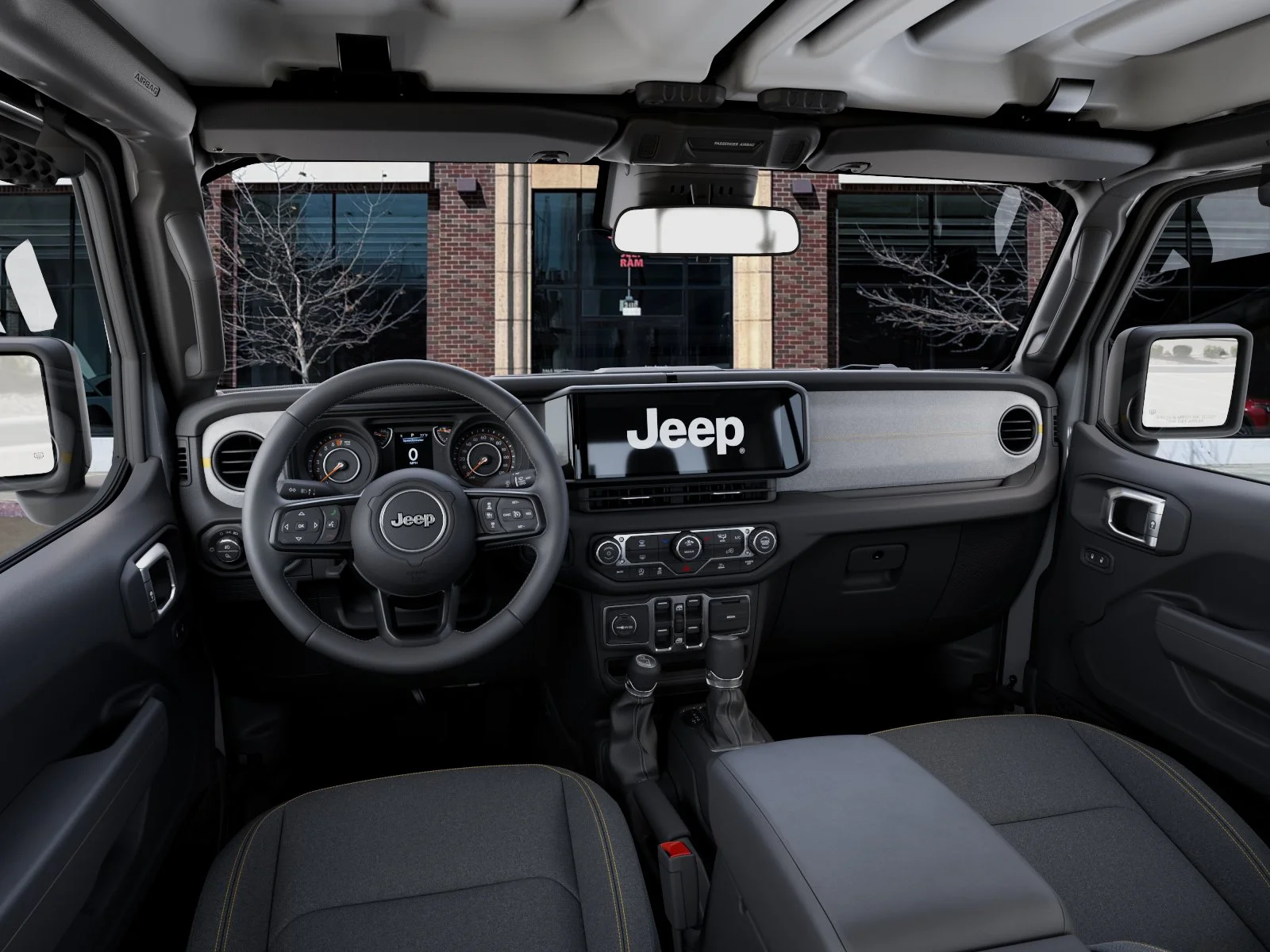 New 2026 Bright White Clear-Coat Exterior Paint Jeep Sport S image 40