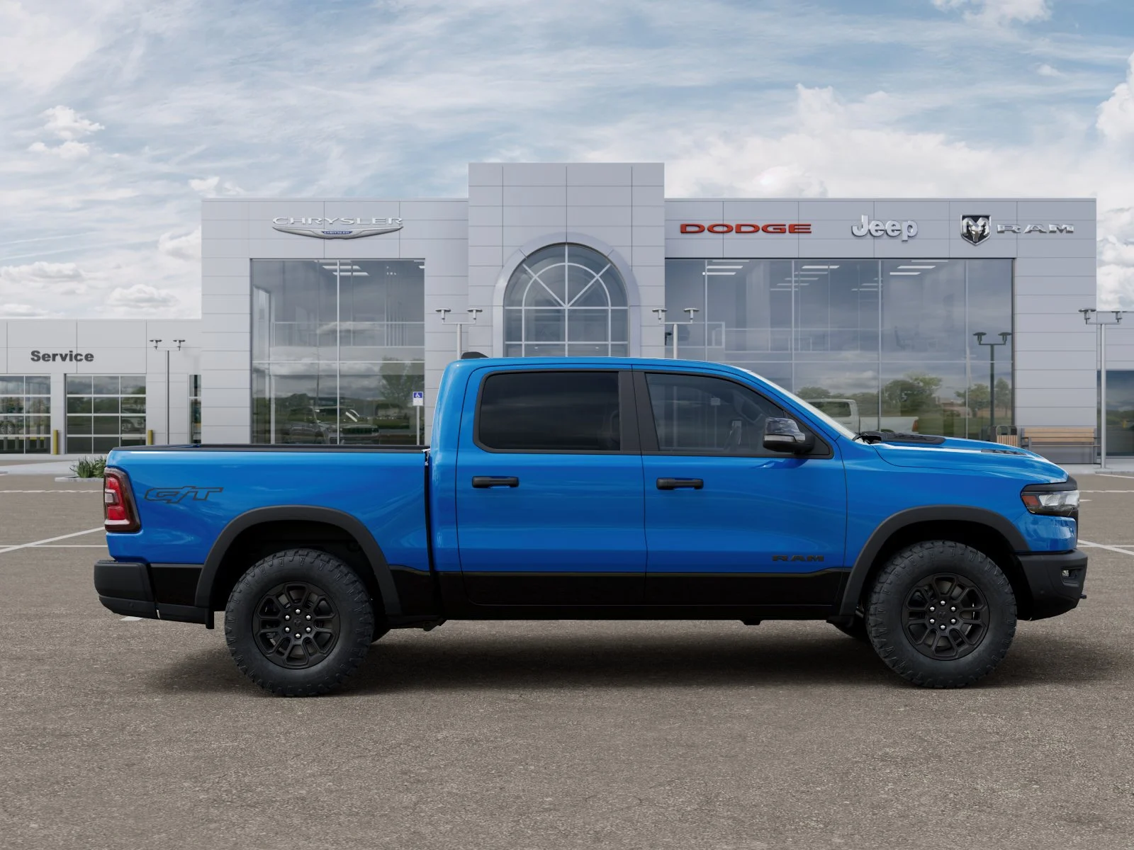 New 2026 Hydro Blue Pearl-Coat Exterior Paint RAM Rebel image 60