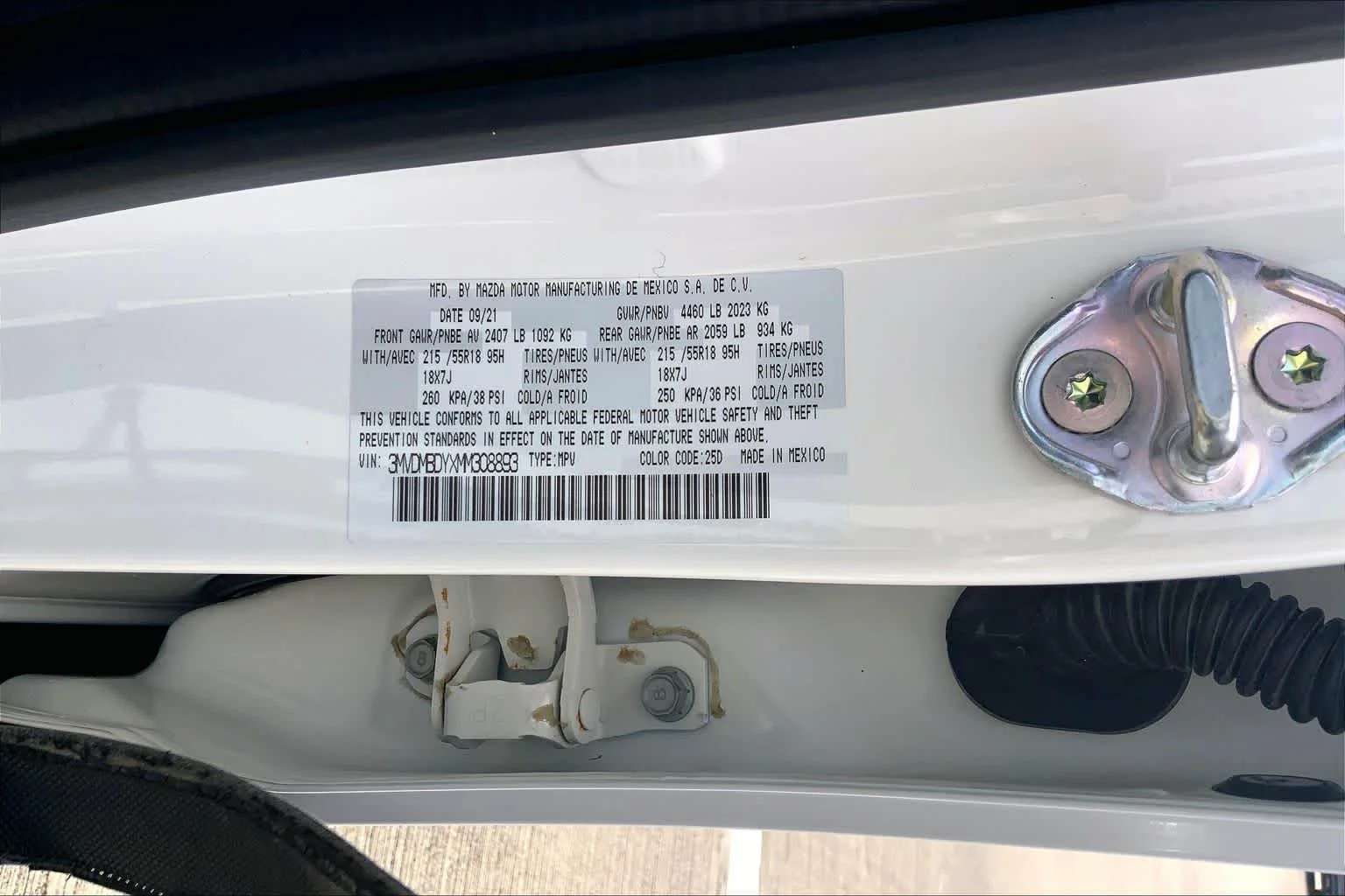Used 2021 Snowflake White Pearl Mica Mazda Turbo Premium Package image 31
