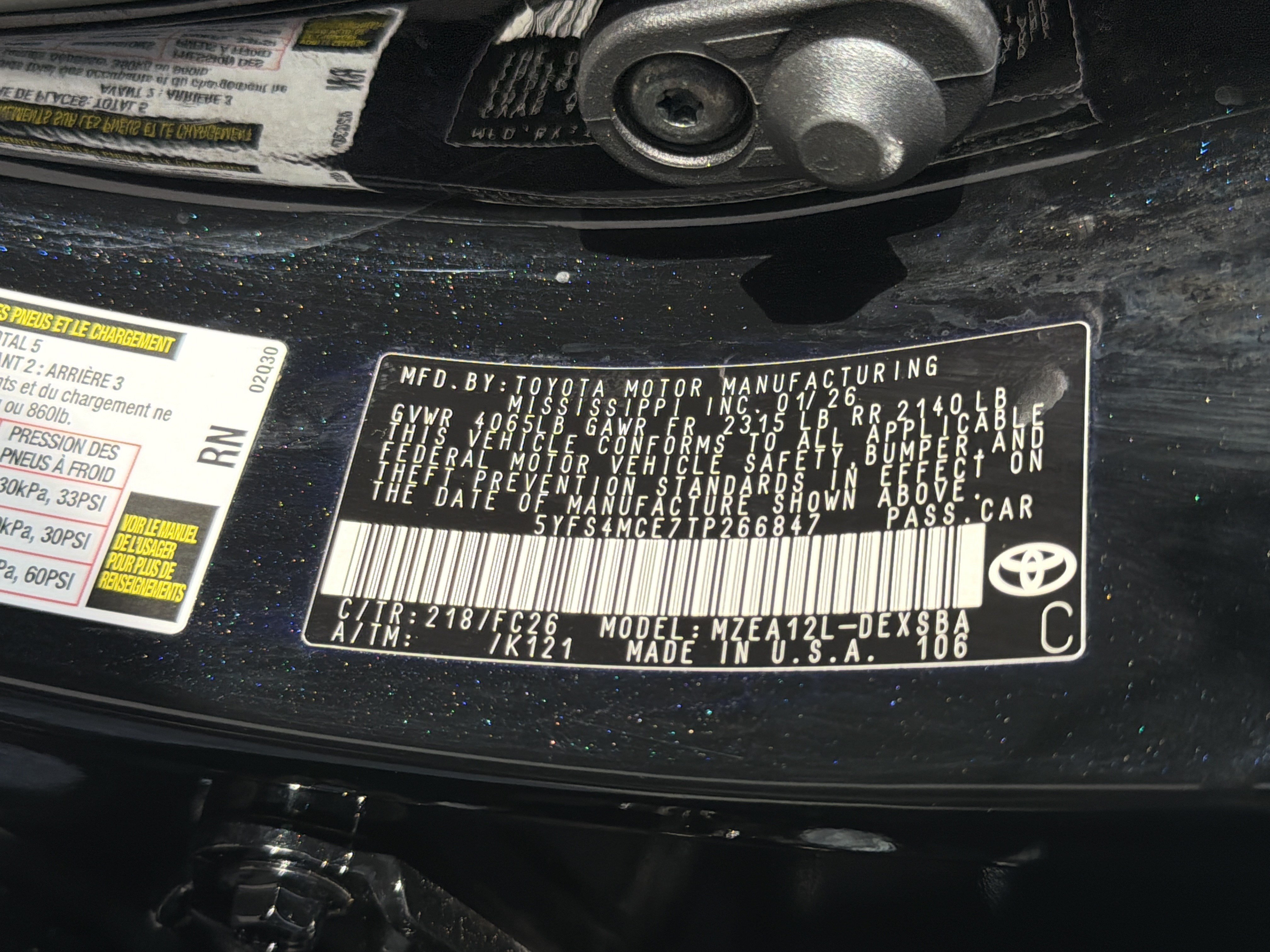 Certified Used 2026 Midnight Black Metallic Toyota SE image 31