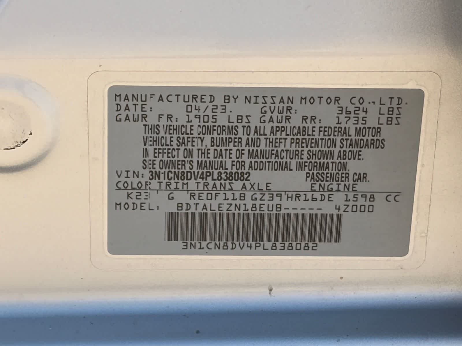 Certified Used 2023 Brilliant Silver Metallic Nissan S image 32