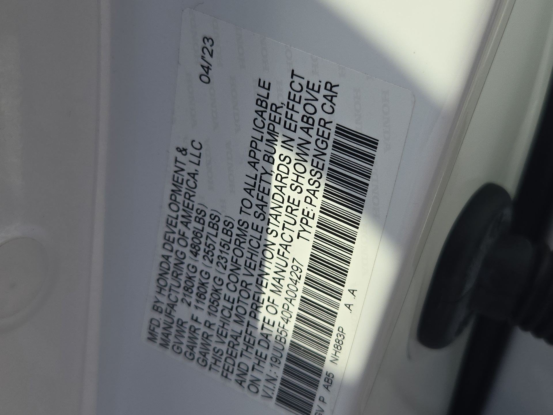 Used 2023 White Acura w/Technology Package image 35