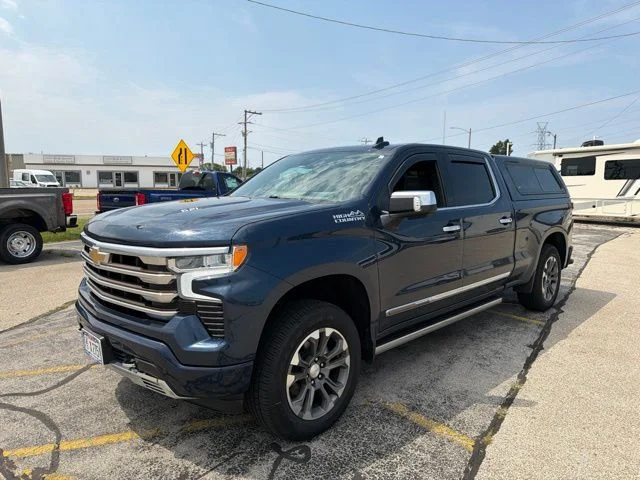 Used 2022 Northsky Blue Metallic Chevrolet High Country image 1