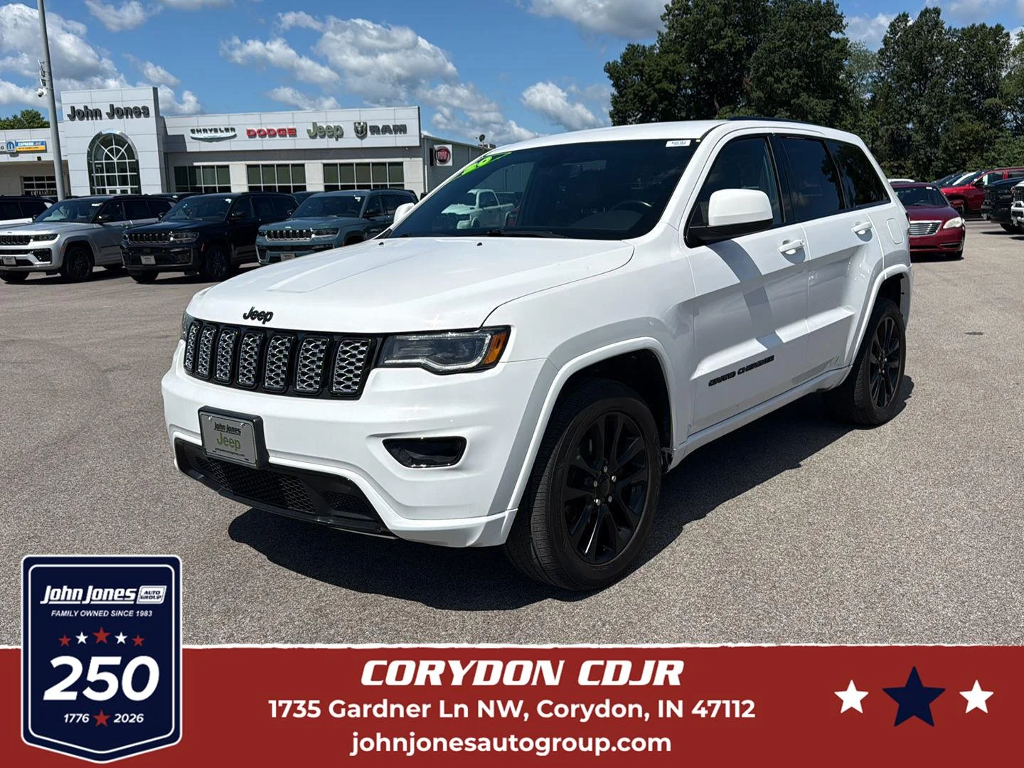 Used 2020 Bright White Clearcoat Jeep Altitude image 1