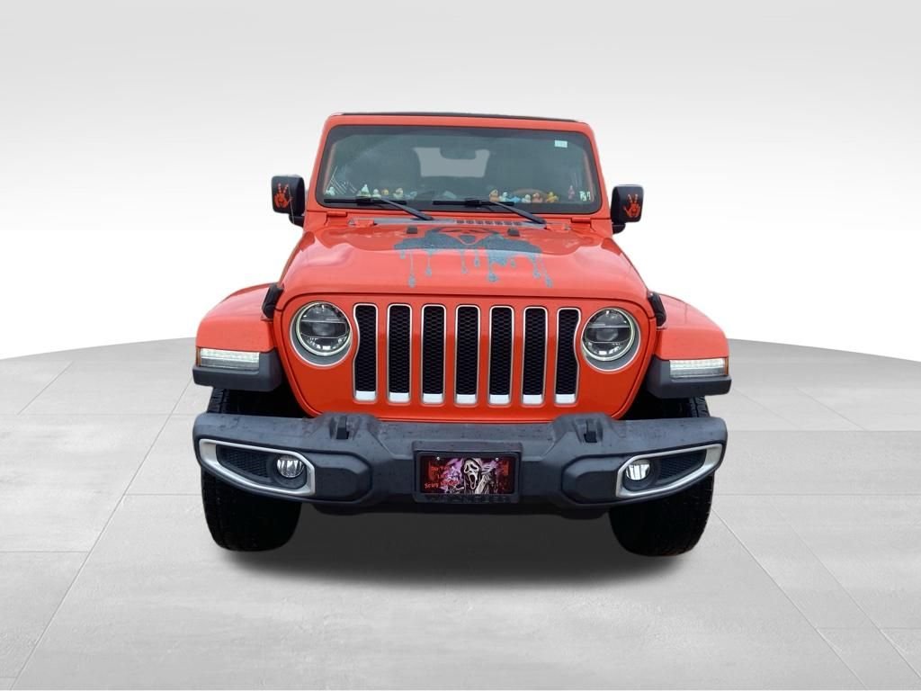 Used 2019 Orange Jeep Unlimited Sahara image 4