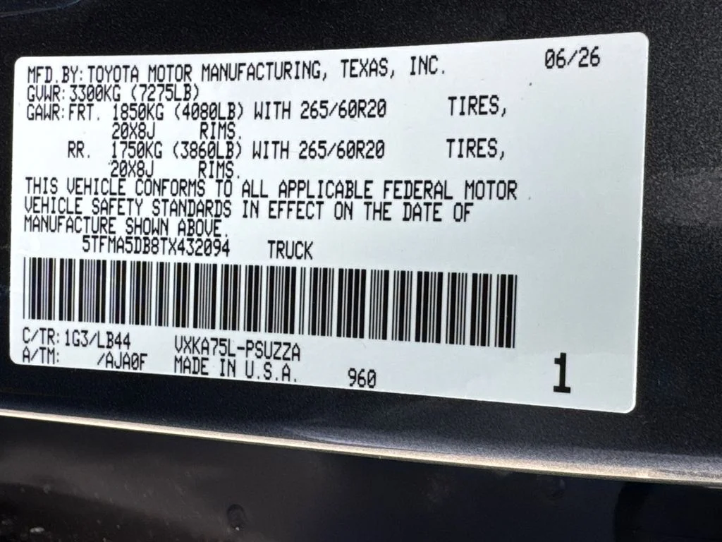 New 2026 Magnetic Gray Metallic Toyota 1794 Edition image 30