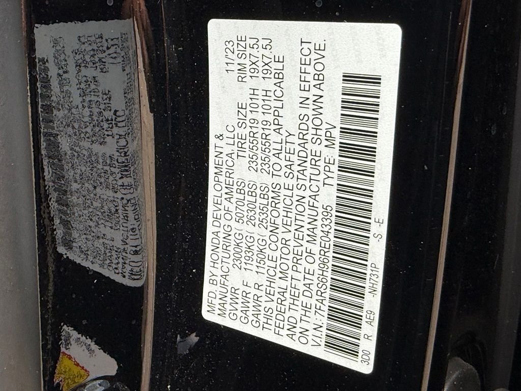 Used 2024 Crystal Black Pearl Honda Sport Touring image 27