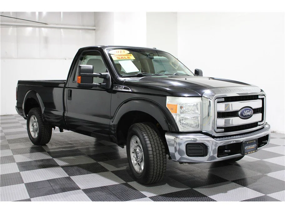 Used 2015 Black Ford XLT Pickup 2D 8 ft image 3