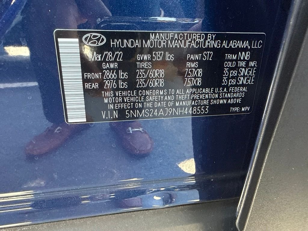 Used 2022 Blue Hyundai SEL image 5