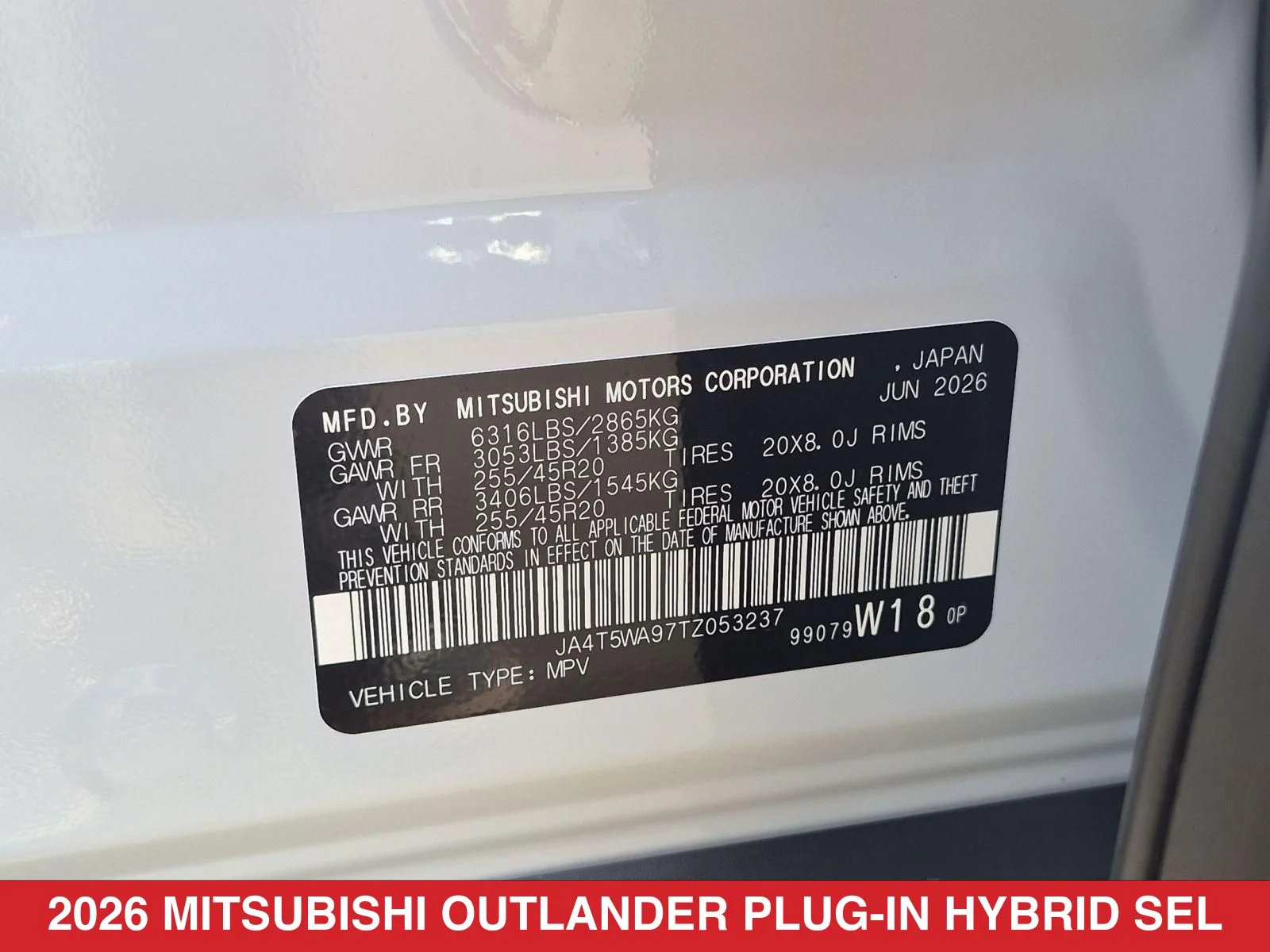 New 2026 White Mitsubishi SEL image 26