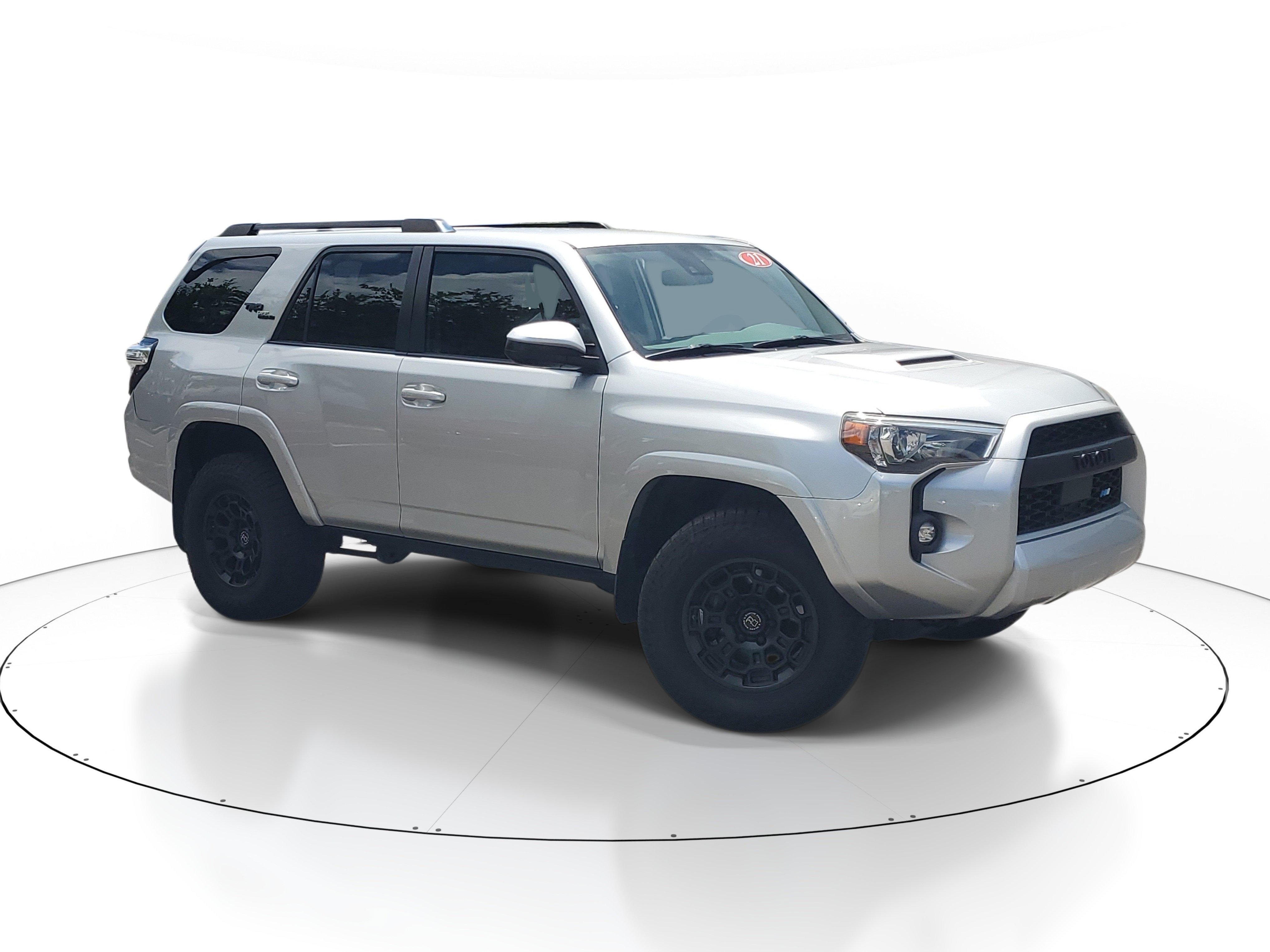 Used 2021 Classic Silver Metallic Toyota TRD Off Road image 1