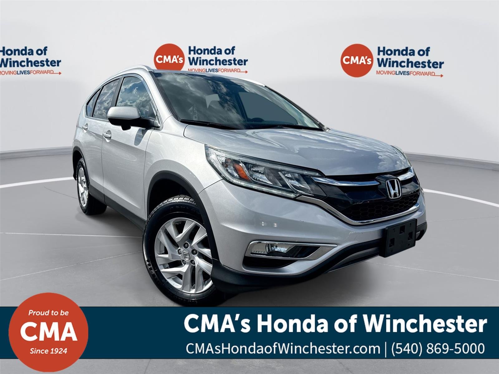 Used 2015 Alabaster Silver Metallic Honda EX-L image 1