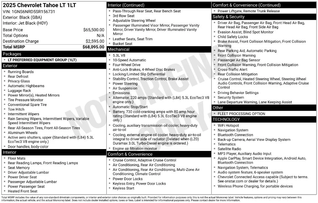 Certified Used 2025 Black Chevrolet LT image 30