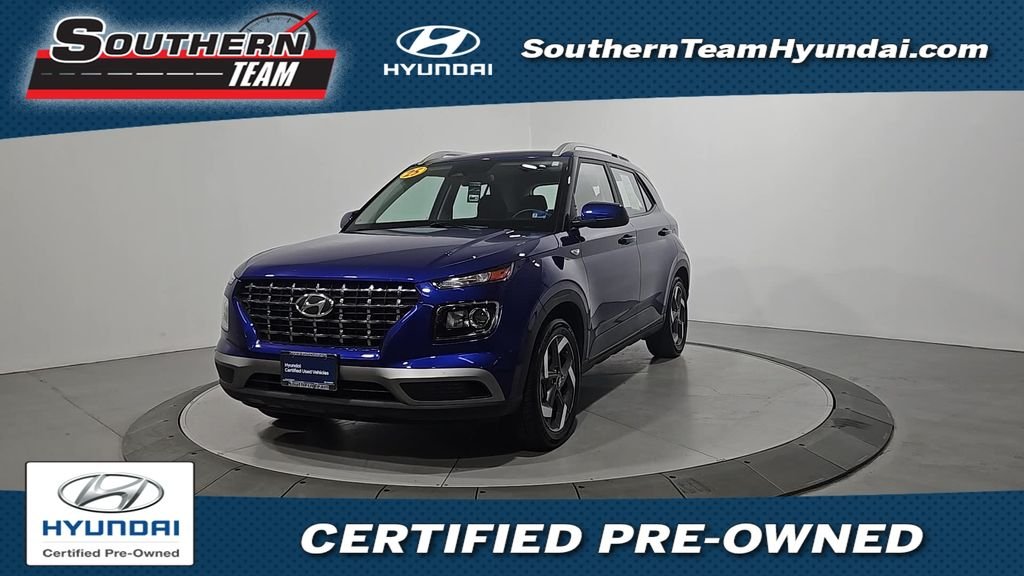Certified Used 2025 Blue Hyundai SEL image 1