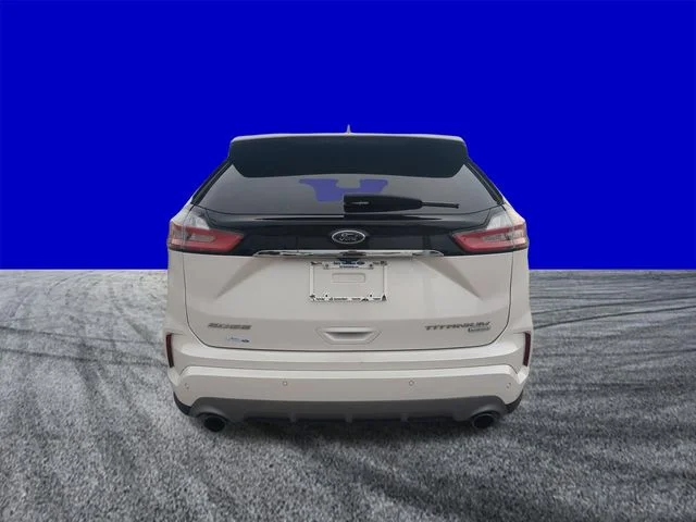 Certified Used 2019 White Platinum Tri-Coat Metallic Ford Titanium image 5