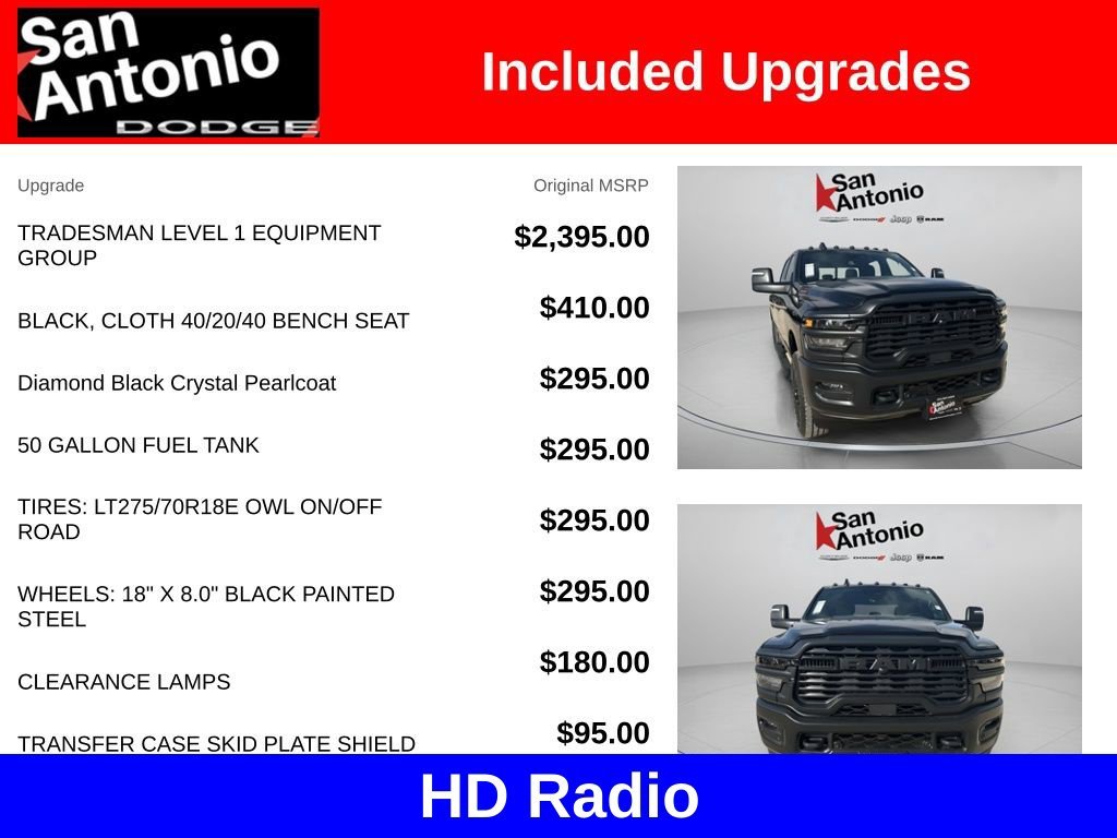 New 2026 Diamond Black Crystal Pearl-Coat Exterior Paint RAM Tradesman image 7