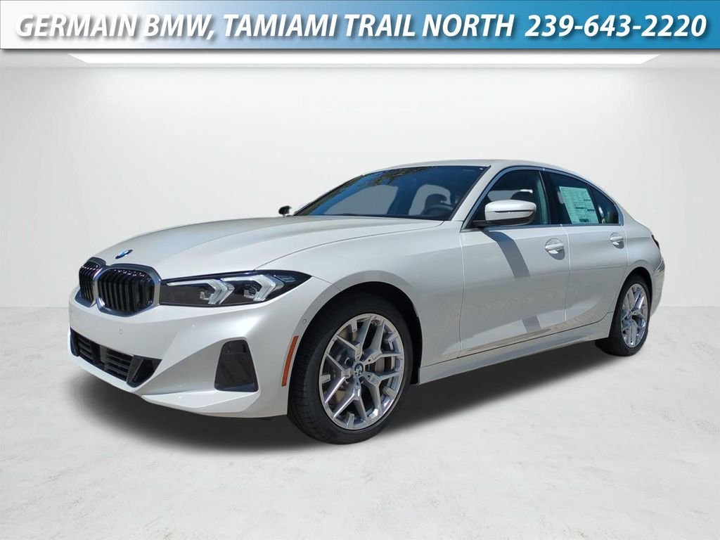 New 2026 White Metallic BMW 330i image 1