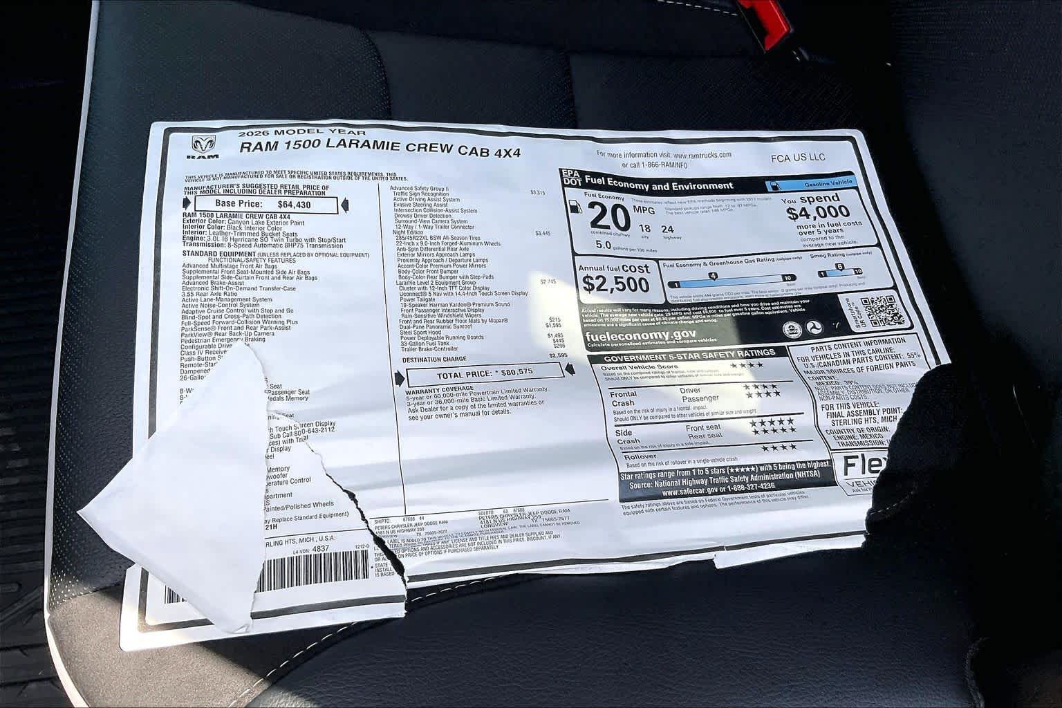 New 2026 Canyon Lake Exterior Paint RAM Laramie image 19