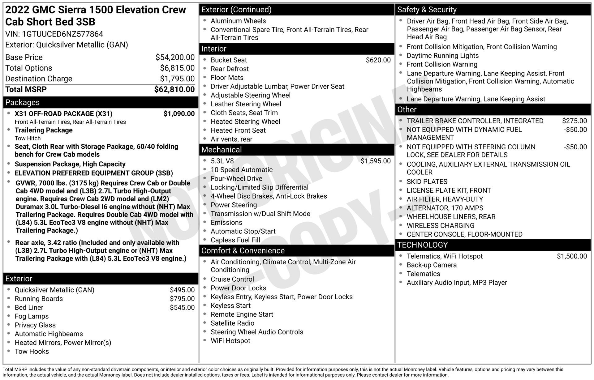 2022 GMC SIERRA - Image 3