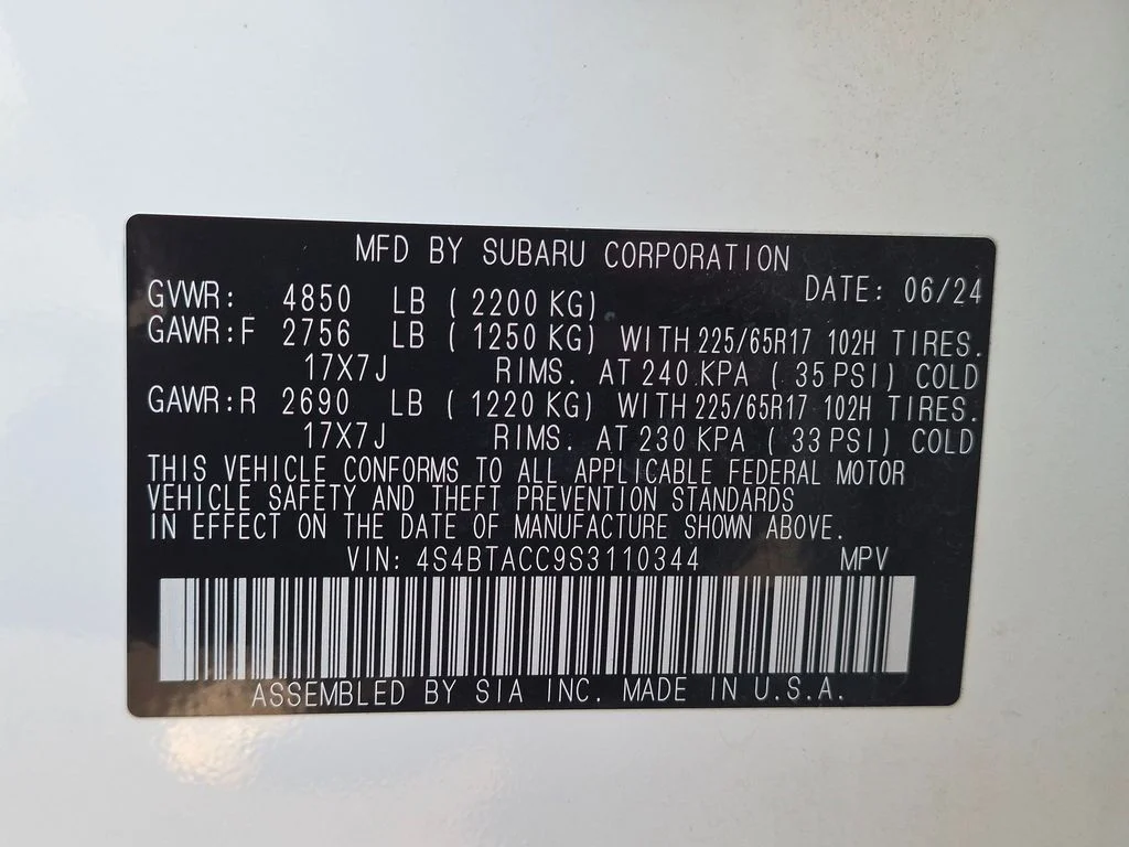 Certified Used 2025 Crystal White Pearl Subaru Premium image 25