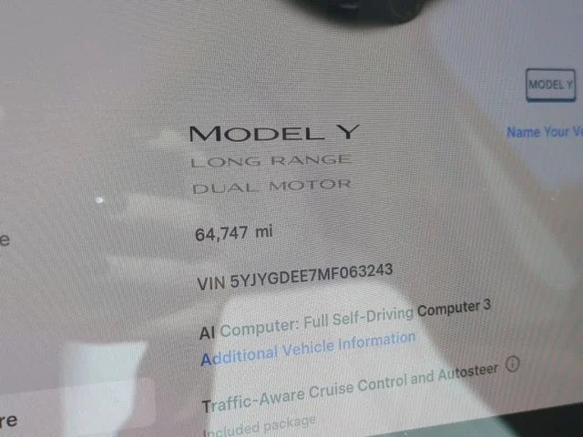 Used 2021 Gray Tesla Long Range image 19