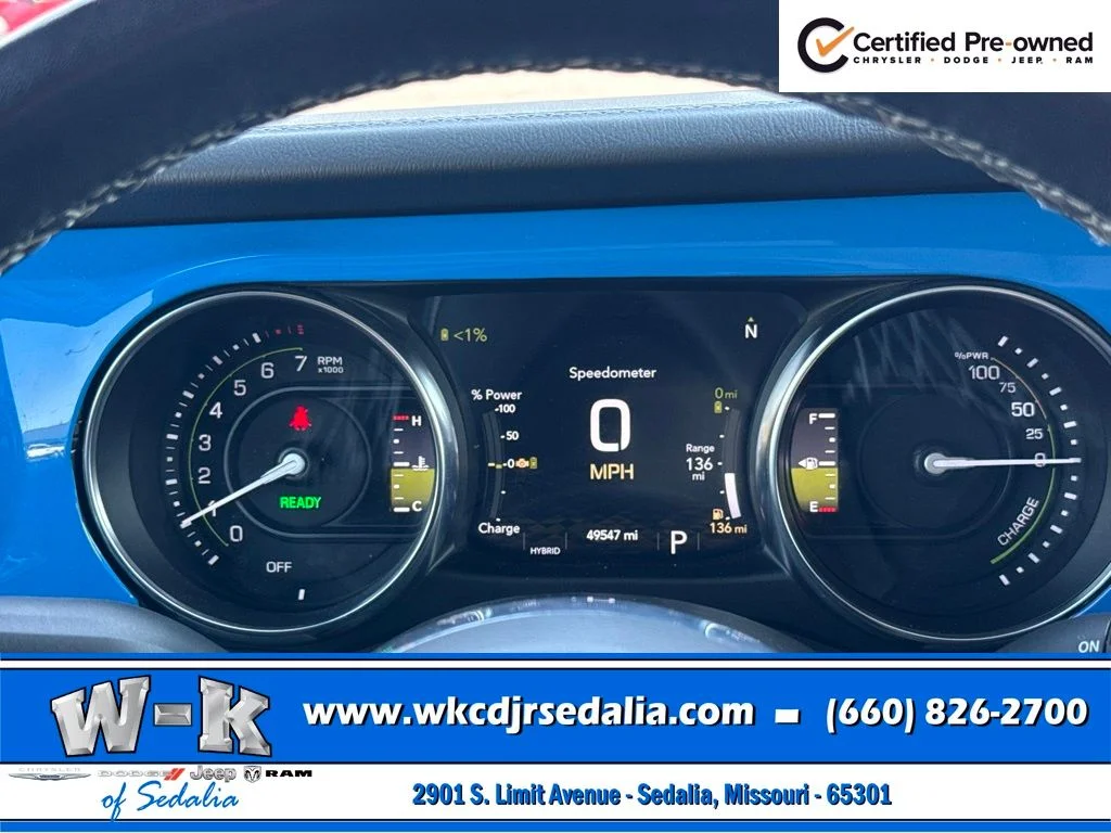 Certified Used 2023 Blue Jeep Sahara 4xe image 45