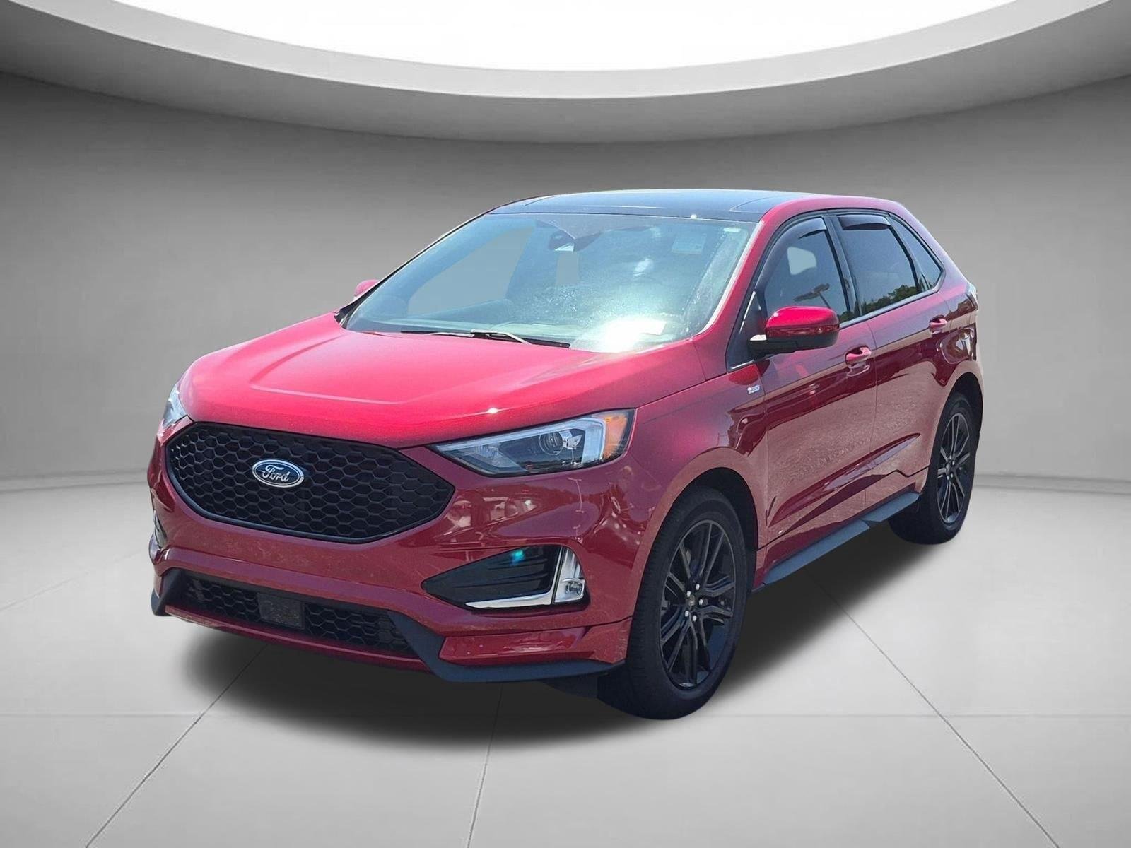 Used 2022 Rapid Red Metallic Tinted Clearcoat Ford ST-Line image 1