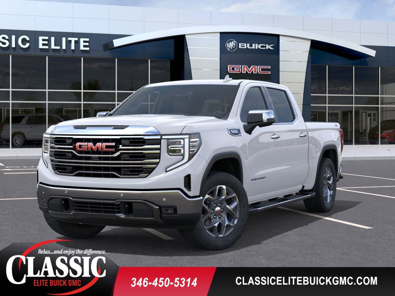 New 2026 Summit White GMC SLT image 1