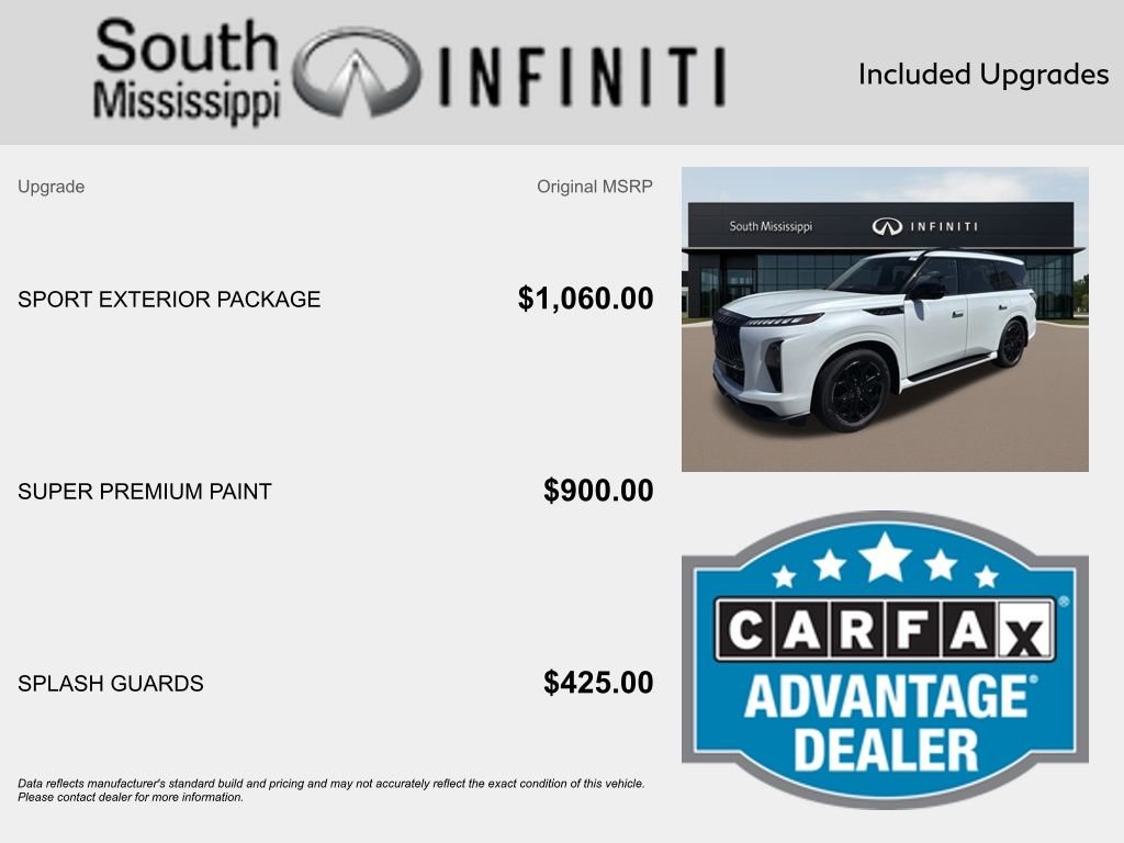New 2026 RADIANT WHITE INFINITI Sport 4WD image 5