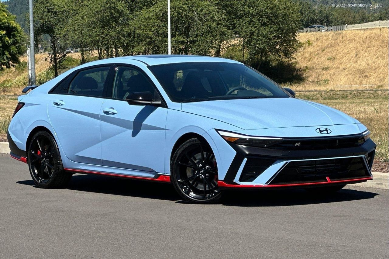 New 2026 Blue Hyundai Sedan image 1