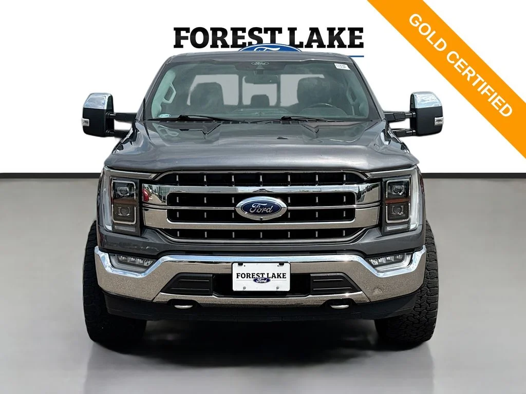 Used 2021 Gray Metallic Ford Lariat image 2