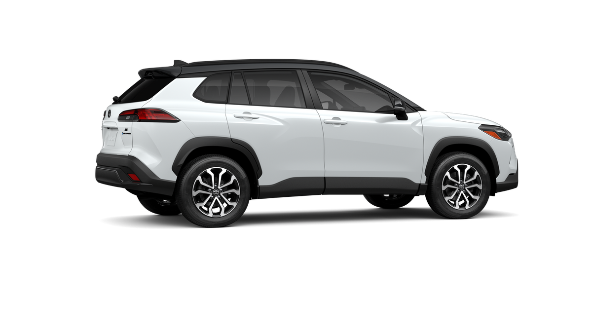 New 2026 Wind Chill Pearl with Jet Black roof Toyota Hybrid SE image 19