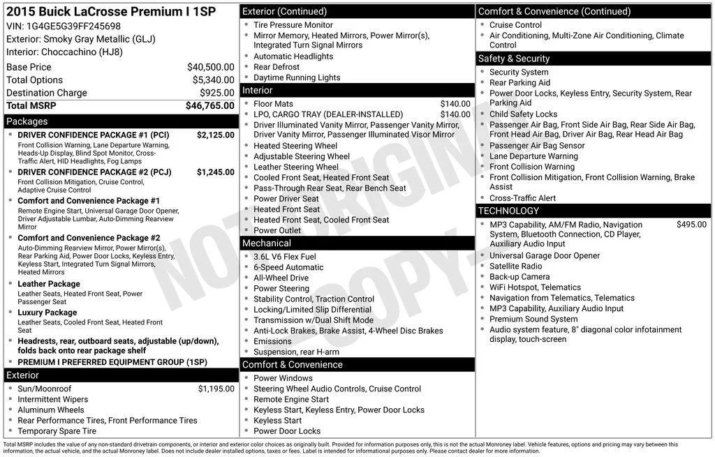 Used 2015 Gray Buick Premium I Group image 9