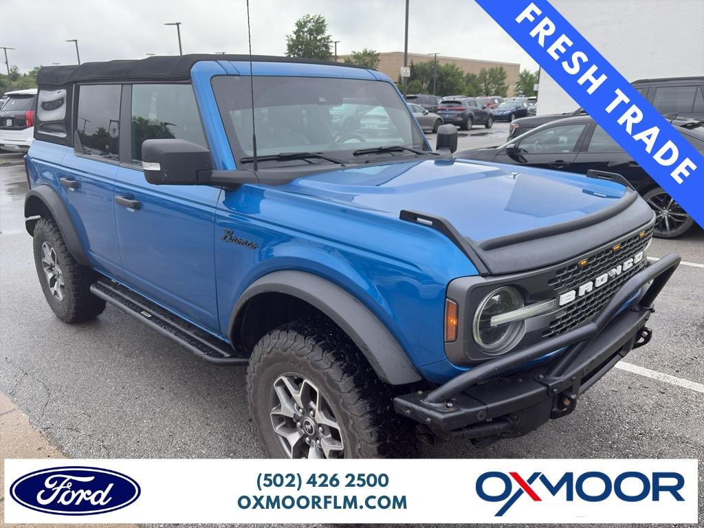 Used 2022 Velocity Blue Metallic Ford Badlands image 1