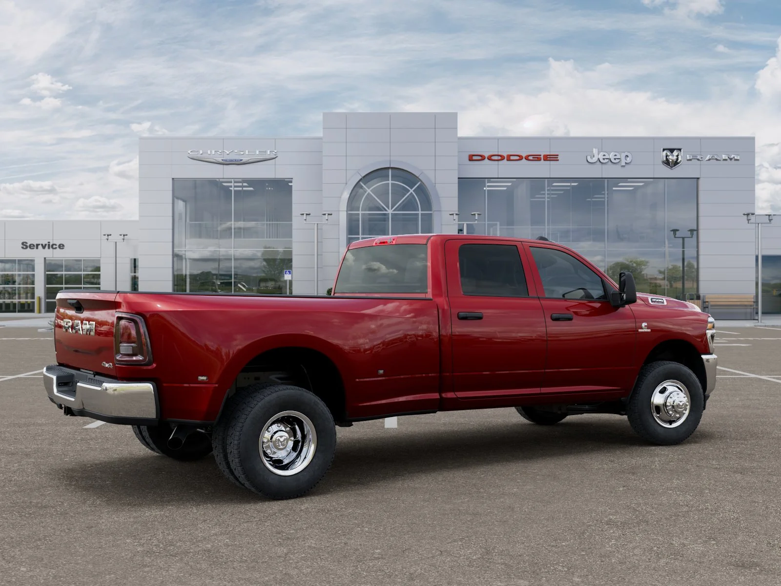 New 2026 Molten Red Pearl-Coat Exterior Paint RAM Tradesman image 13