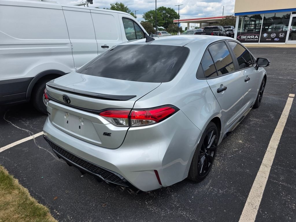 Used 2021 Classic Silver Metallic Toyota SE Nightshade image 4